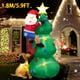 thumbnail image 4 of Juguete de decoración inflable de Navidad con luces LED integradas, modelo de adorno inflable para fiesta de Navidad, Año Nuevo, jardín, decoración interior y exterior（2.4M Walnut Soldier, 4 of 5