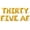 Gold, variant on Letter Balloons - THIRTY FIVE AF 16" Inch Alphabet Letters Foil Mylar Balloon 35th Birthday Party Banner (Gold)