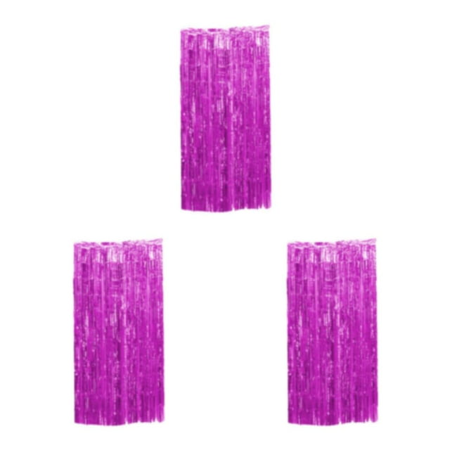 Baohd Rideau à Franges à Sécurité pour les Doigts pour un Bon Effet de Démonstration Décorations de Fête Rose Rouge 3ensemble