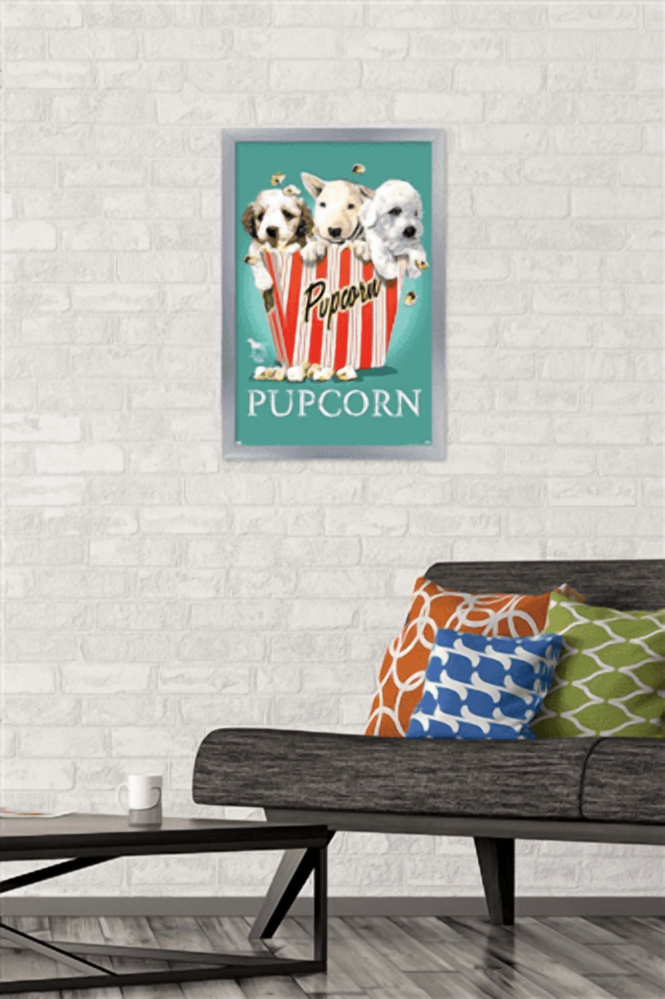 Jim Baldwin - Pupcorn Wall Poster, 14.725" x 22.375" Framed