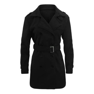 Victoria's Secret Pink Chloe X Halle Long Black Sherpa Trench Coat