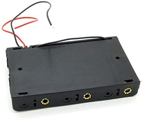 SenMod Battery Holder 6 AA 6-AA 9V Enclosure Case Box with Connector Cable