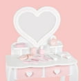 thumbnail image 6 of Kids Vanity Toy, Toddler Wooden Makeup Vanity Table & Chair Set, Pretend Play Dressing Accessories Toy, Princess Mirror, Girls Vanity Set White, 6 of 11