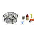 thumbnail image 1 of Vinyl Coated Round Crab Trap with Crabbing Accessory Kit, 1 of 3
