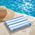thumbnail image 5 of HOZVOMI Striped Beach Towel Fast Dry Microfiber Polyester Travel Towel Sand Repellent Versatile Use for Beach Swimming Camping, 5 of 6