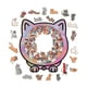 thumbnail image 1 of Rompecabezas de madera con forma de gato Morandi, juego educativo para niños y adultos, actividad de aprendizaje Montessori, 1 of 7