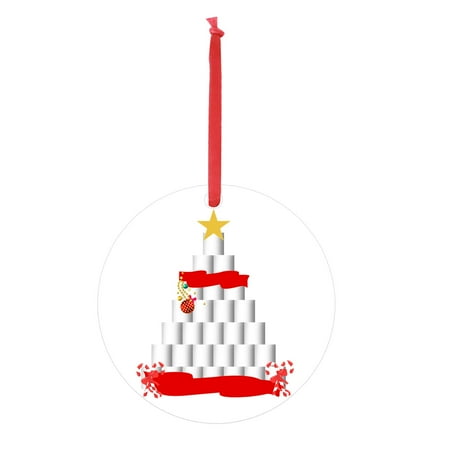 

PVC Art Personalized Paper Towel Christmas Pendant Christmas Holiday Decor