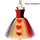 thumbnail image 3 of Vestido de tutú de reina de corazones roja para niñas, vestidos de fiesta de carnaval, cumpleaños, reina malvada de Alicia, disfraz de Halloween para niños, ropa, 3 of 5