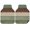 Green, variant on Buffalo Plaid Car Floor Mats 4 Pieces, Front & Rear Auto Carpet Mats Full Set with Rubber Backing, Farmhouse Grey Checkered Vintage Rustic Universal All Weather Car Floor Protectors for SUV Truck Van