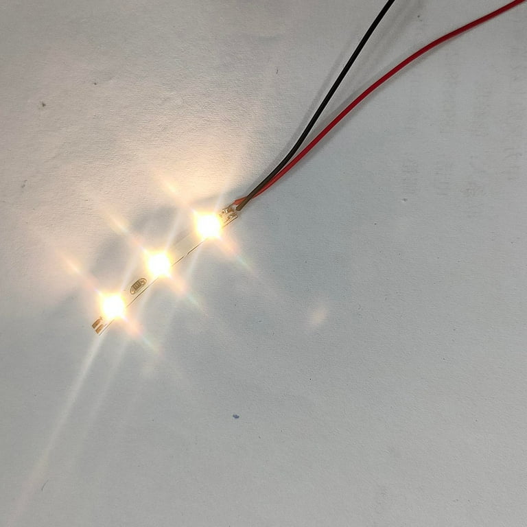 JINGT 15pcs Pre Wired White Strip Led SMD LED Light Self-adhesive