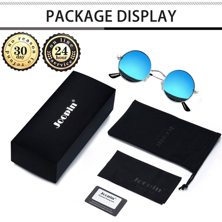 Joopin Retro Round Polarized Sunglasses, Hippie Style photo 8