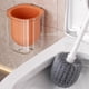 thumbnail image 5 of Cepillo de inodoro de mango largo para cualquier rincón de la casa Cepillo de inodoro de pared con cabezal redondo Cepillo de inodoro con base para la limpieza del baño Cepillo de inodoro de plástico, 5 of 6