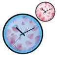 thumbnail image 2 of Indoor 12' Voice-Activated Luminous Decoration Wall Clock With LED Night Light Petals Drifting Gently, 2 of 8