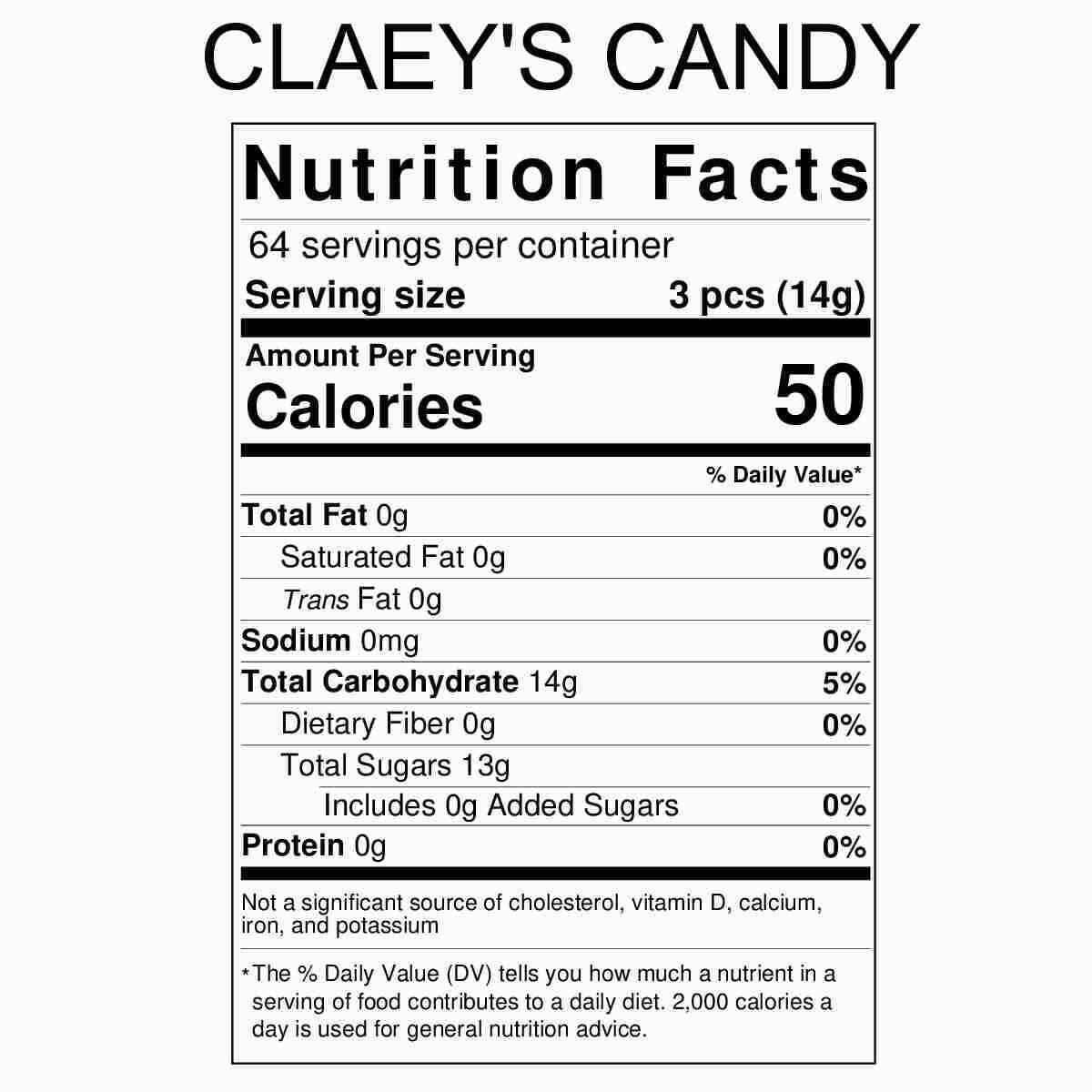 Claey's Sanded Sugar Hard Candy 6 - 6 oz. Bags Root Beer Drops