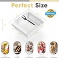 thumbnail image 2 of 50 Pack Small Charcuterie Boxes with  Lids and Forks - Disposable Food Containers, 5Inch Dessert Boxes for Cookie, Cake Slice, Strawberries (White) Dog Toys, 2 of 5