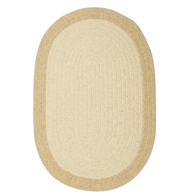 Colonial Mills Rug HN01R048X072 4 x 6 ft. Hudson Oval Braided Rug Natural