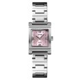 thumbnail image 4 of Reloj de acero inoxidable para mujer con esfera cuadrada, plateado. Rojo Verde, 4 of 6