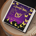 thumbnail image 3 of To Mom Mother Definition Purple Inseparable Necklace, 3 of 7