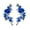 Color:Blue, variant on 1 Pair Flower Embroidery Patches Flower Embroidered Applique Patches Sew on Patches for Craft Jeans Clothes Decoration