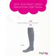 thumbnail image 2 of MeMoi  Acid Wash Cotton Blend Knee High Socks - Girls - Female, 10, Blue, 2 of 7