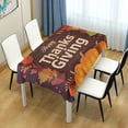 thumbnail image 7 of SKYSONIC Thanksgiving Pumpkin Tablecloth Waterproof Washable Polyester Square Table Cover Durable Tablecloth for Kitchen Dining Table Party Decor (60 X 90 Inch), 7 of 7
