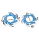 thumbnail image 5 of de barra de material acero inoxidable con azul bohemio de 2 piezas, 5 of 9
