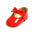 thumbnail image 1 of Infant Girl Fashion Bowknot Design Anti-Slip Princess Shoes for Wedding Party, 1 of 4
