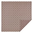 thumbnail image 3 of VHC Brands Coverlet Queen Woven, Waffle Reversible Coverlet, Boho Style Bedding, Bedroom Decor, Lush Blanket, Farmhouse, Custom House, Square 94x94, Burgundy Tan Black, 3 of 3