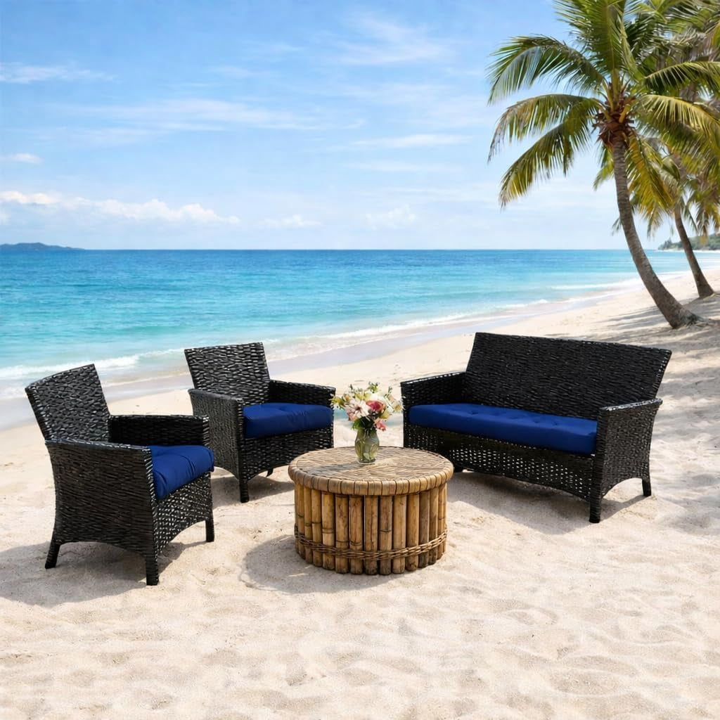 Wicker Chair Cushions Outdoor Loveseat Cushions Patio Swing Porch Indoor Lawn