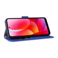 thumbnail image 3 of Case for Motorola Moto G Pure 2022 Wallet Case with Card Slots Holder Magnetic Clasp Cover, Luxury PU Leather Skin-Friendly Wrist Strap Handbag Kickstand Soft Silicone Shockproof Protective Case,Blue, 3 of 6