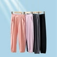thumbnail image 3 of Boys Girls Solid Jogger Sweatpant Sports Pant, SILVERCELL Kids Teens Loose Street Hip Hop Dance Pants, 3-12 Years, 3 of 5