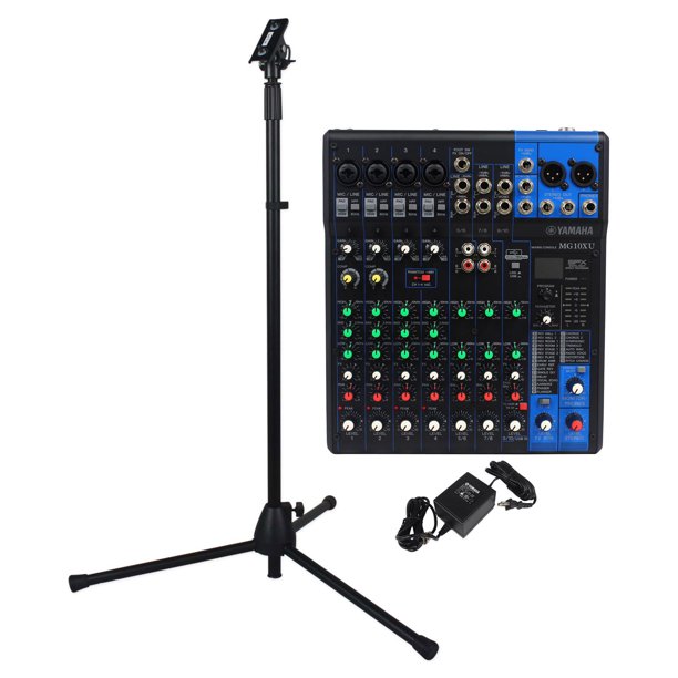 Yamaha MG10XU 10 Channel Compact Mixer w/ Effects, USB, + 4 Mic Pre's