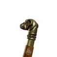thumbnail image 4 of AM NAUTICALS Bulldog Head Handle Wooden Walking Cane Best Gift For Her, 4 of 7