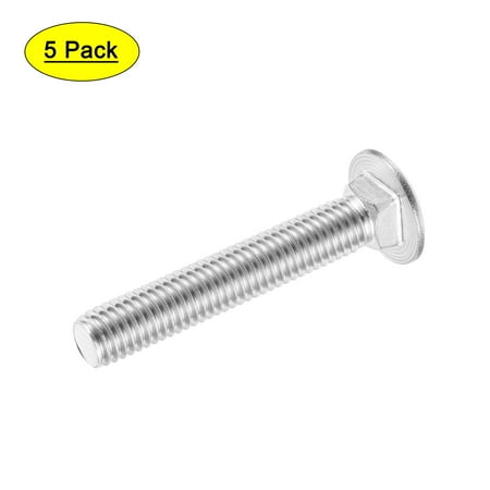 

Uxcell Stainless Steel Carriage Bolt Round Head Square Neck Screws 1/2-13x3 5Pcs