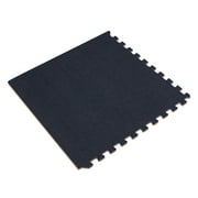 We Sell Mats 3/8" Thick Interlocking Carpet Tiles, 72 Sq Ft (18 Tiles), Charcoal Gray