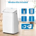 thumbnail image 5 of Portable Air Conditioner 15,000 BTU, 3-in-1 Cooling Unit for Rooms up to 850 Sq.Ft with AC, Fan & Dehumidifier Modes, Remote Control, 24-Hour Timer, Window Installation Kit, 5 of 13