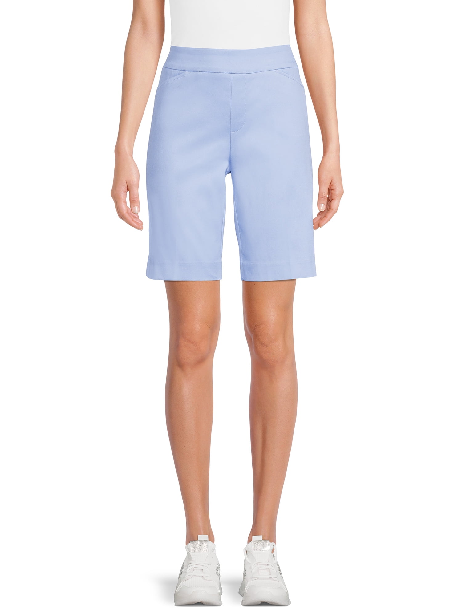 Time and Tru Women's Pull-On Bermuda Shorts - Walmart.com