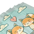 thumbnail image 5 of Polyester Fiber Shower Curtain, Smile Fox Art Shower Curtain, Metal Buckled Eye Waterproof Shower Curtain, Can Be Washed-72x72in, 5 of 8