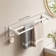 thumbnail image 2 of Toallero doble, toalleros for baño, colgador de toallas montado en la pared, 2 of 7