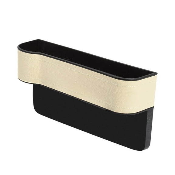 Leather Multifunctional Car Seat Organizer 2025 - Storage Filler with Cup Holder - Front Seat - Holds Phone, Drinks