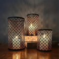 thumbnail image 3 of Nordic Iron Art, Hollow Candlestick, Three-Piece Candlestick, Handicrafts, Decoration, Life, 3 of 5