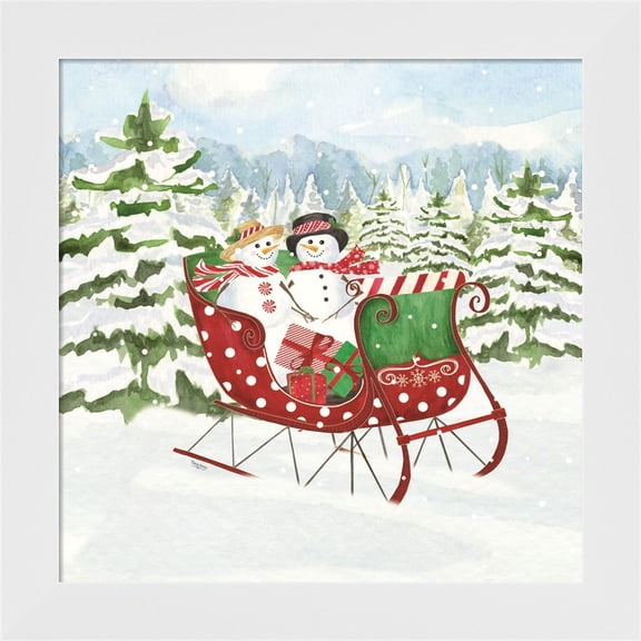 Great Art Now Peppermint Holiday VII by Tara Reed, Framed Wall Art, 14W x 14H