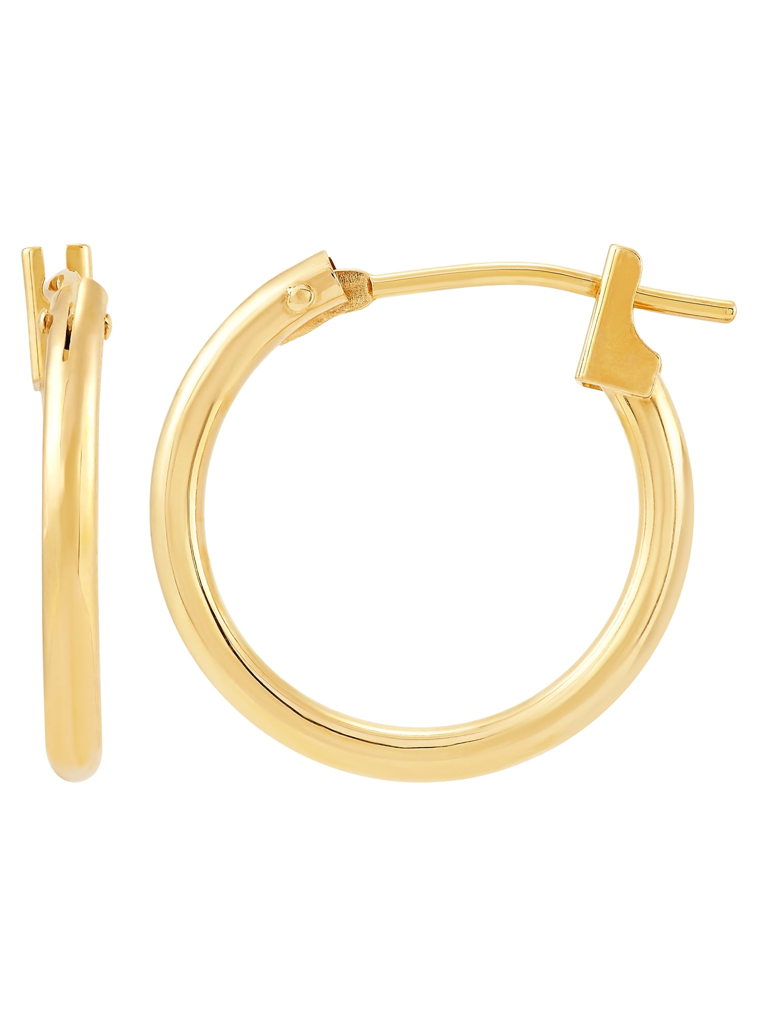 14k Yellow Gold Hollow Polished Hinged post Fancy Swirl Hoop Earrings Measures 21x16mm Wide Jewelry Gifts for Women