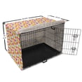 thumbnail image 6 of Geometric Dog Crate Cover, Colorful Energetic and Modern Design of Abstract Shapes, Easy to Use Pet Kennel Cover Small Dogs Puppies Kittens, 7 Sizes, Hot Pink Orange, by Ambesonne, 6 of 6