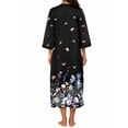 thumbnail image 4 of KISSGAL Women Zipper Front Robes 3/4 Sleeve Housecoat Full Length Loungewear Dress with Pocket Long Nightgown Sleepwear Bathrobes, 4 of 4