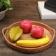 thumbnail image 1 of Bandeja de Servicio Redonda de Ratán, Organizador Tejido Bandeja de Almacenamiento de Plato de Mimbre Cesta de Servicio para Fruta Pa , 22cm 22cm B Macarena Bandeja de almacenamiento, 1 of 7