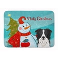 thumbnail image 1 of Carolines Treasures BB1861RUG Snowman with Border Collie Machine Washable Memory Foam Mat, 1 of 4