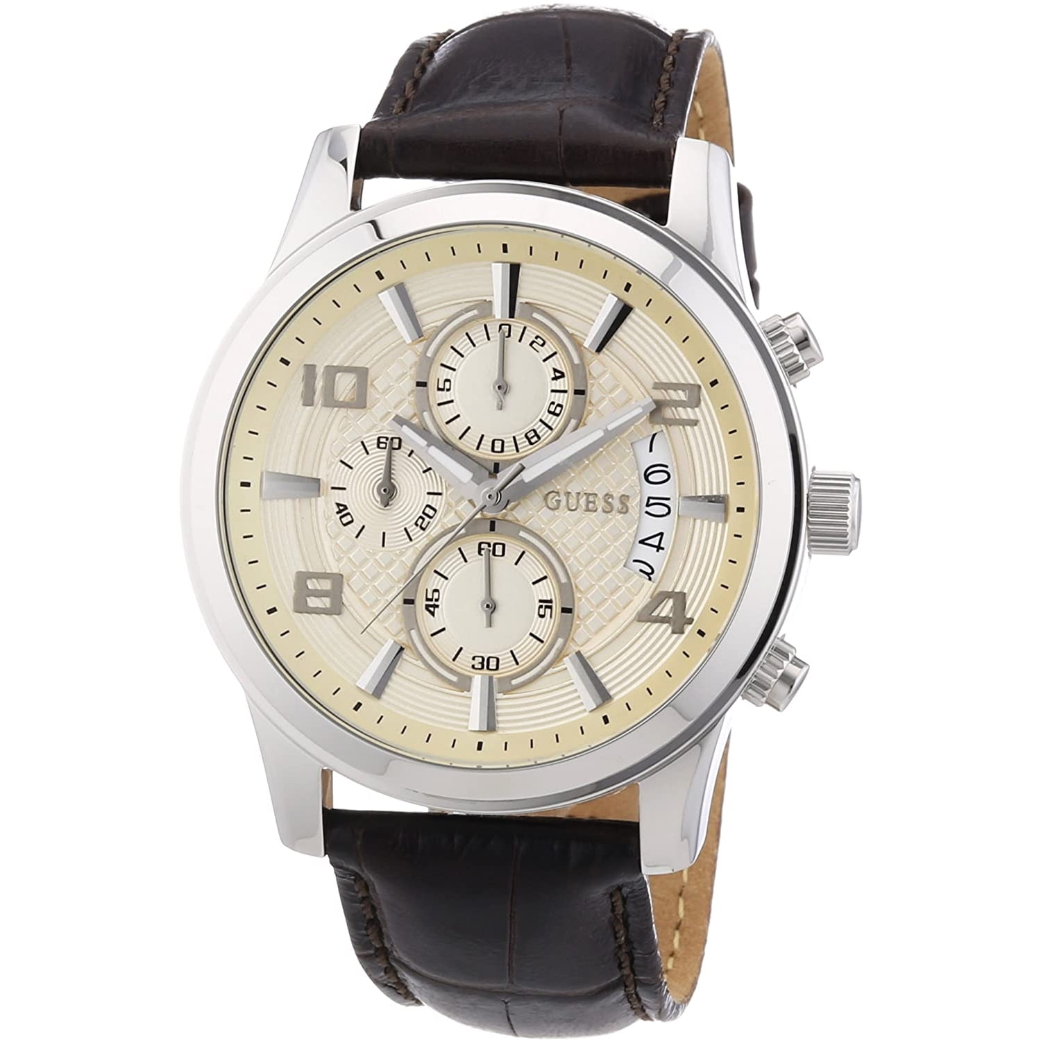 Guess Men W0172G5 Blue Dial Stainless Gold Tone Band Watch Walmart