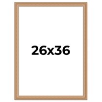 26x36 Frame Charleston Honey Brown Solid Wood Picture Frame Width 1.75 Inches | Interior Depth 0.5