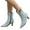 Light Blue, variant on Women's Chelsea Ankle Boots Denim Block Kitten Heel Cowboy Cowgirl Short Dress Booties(Blue,7)